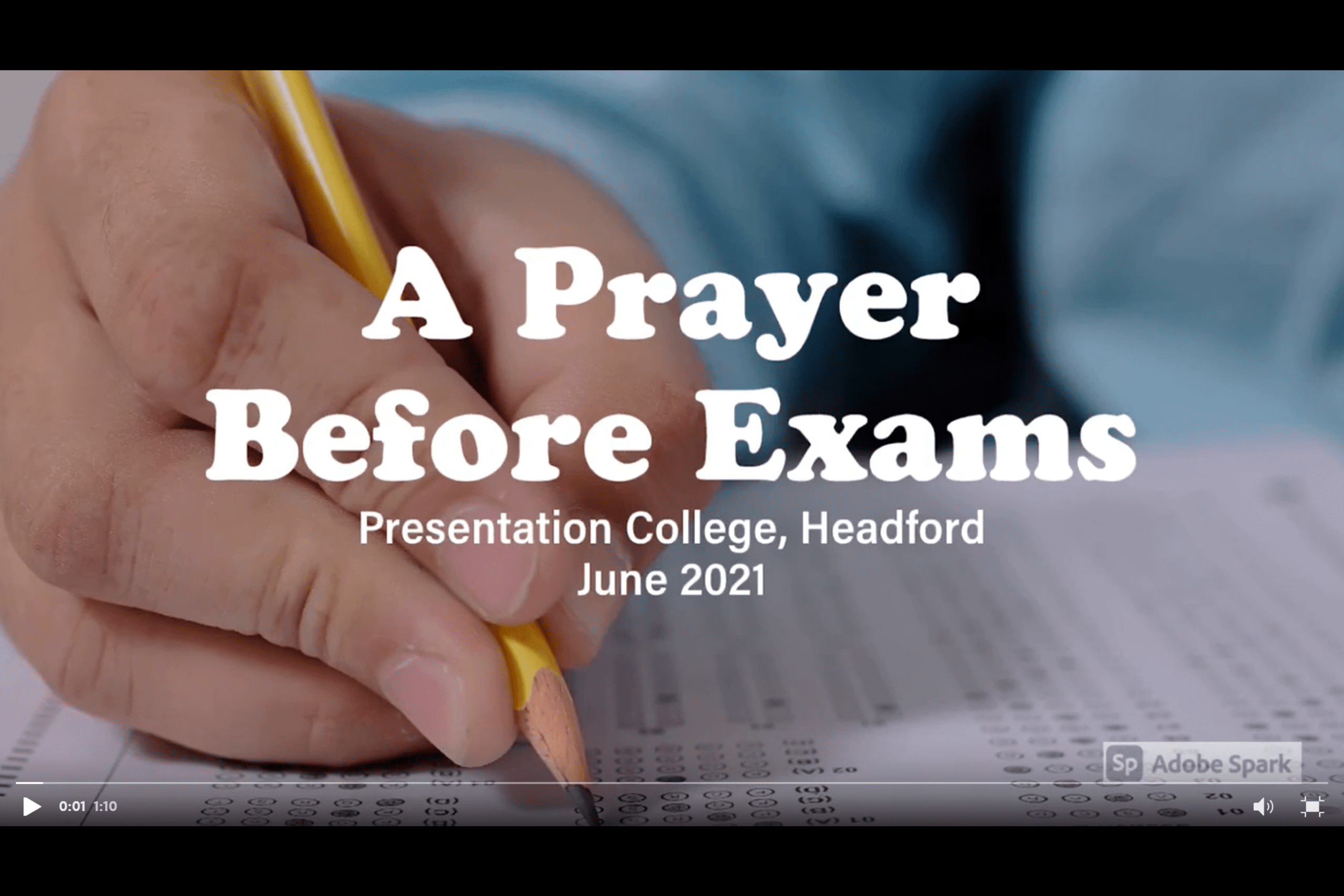exam prayers for students